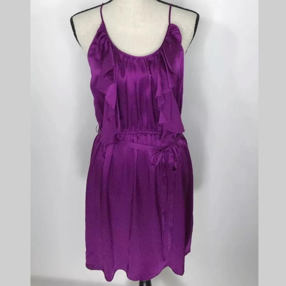 Silk Rebecca Taylor Purple Dress Size 10